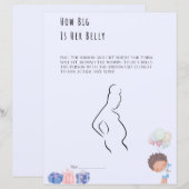 Wie groß ist ihr Babyduschenspiel? (Vorne/Hinten)