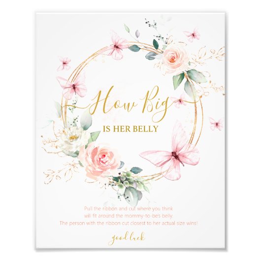 Wie groß ist ihr Babyduschenspiel? Fotodruck (Vorne)