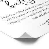 Wie groß ist ihr Babyduschenspiel? Poster (Ecke)