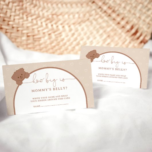 Wie groß ist ihr Bauchzettel, ihr Niedlicher Teddy Begleitkarte