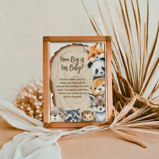 Wie groß ist ihr Beinwald Tierspiel-Zeichen? Poster