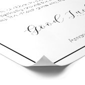 Wie groß ist ihr Minimalistisches Babyduschenspiel Poster (Ecke)