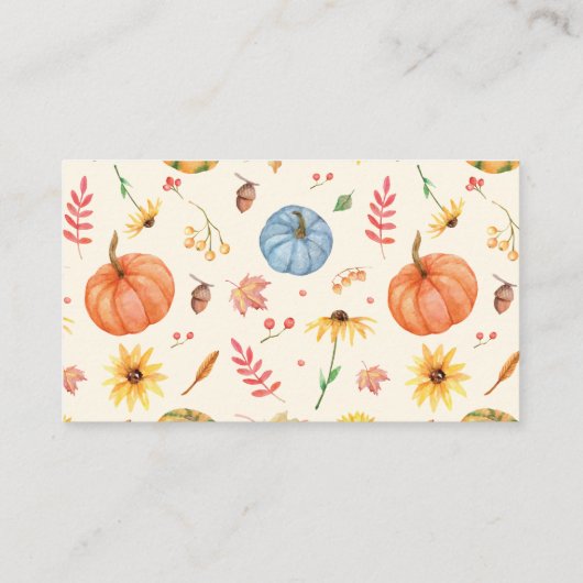 Wie groß ist Mama's Bauch Pumpkin Baby Shower Game Begleitkarte (Rückseite)