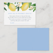 Wie groß ist Mama's Bauchjunge Babyduschkarte? Begleitkarte (Vorne/Hinten)