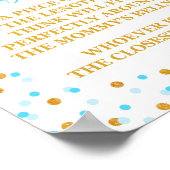 Wie groß ist Mama's Bauchjungen Duschvorrichtung C Poster (Ecke)