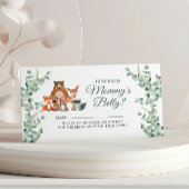 Wie groß ist Mama's Bauchzettel - Waldtiere Begleitkarte