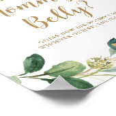 Wie groß ist Mama's Belly Game Sign Poster (Ecke)