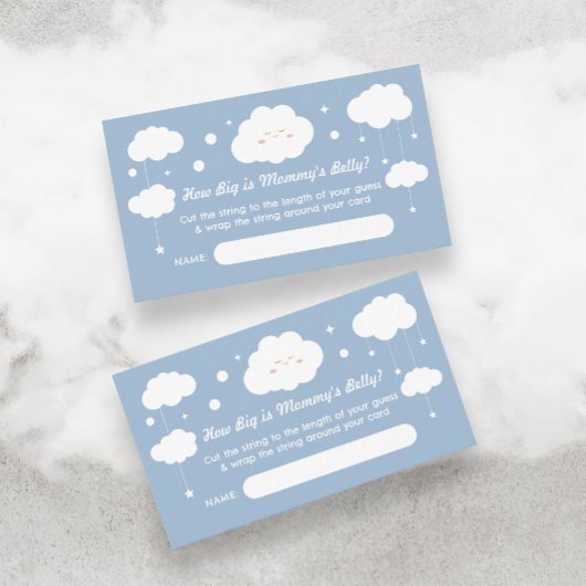 Wie groß ist Mommy Bly Blue Cloud Baby Showspiel Begleitkarte