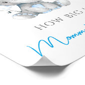 Wie groß ist Mommys Baby Elephant Baby Shower Game Poster (Ecke)