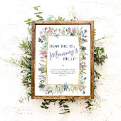 Wie groß ist Mommys Baby Garden Baby Shower Game Poster