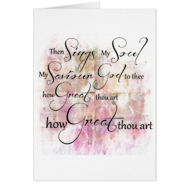 Wie großartig du bist (Vorne)