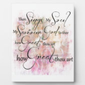 Wie großartig du bist fotoplatte (Vorderseite)