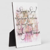 Wie großartig du bist fotoplatte (Seite)