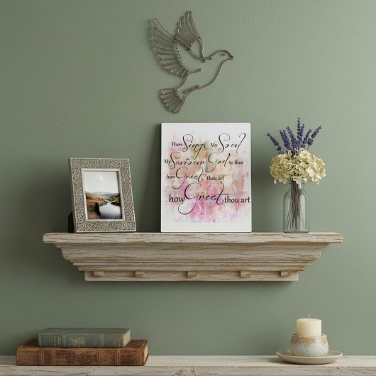 Wie großartig du bist fotoplatte