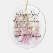 Wie großartig du bist keramikornament (Links)