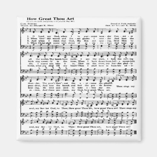 Wie großartig du bist magnet (Vorne)