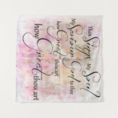 Wie großartig du bist wandteppich (Vorderseite (Horizontal))