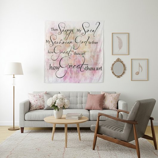 Wie großartig du bist wandteppich