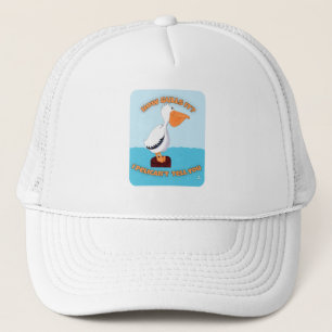 Wie Gulls it Pelican Cartoon Art Fun Truckerkappe