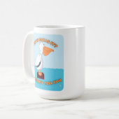 Wie Gulls It Pelican Funny Toon Slogan Kaffeetasse (Vorderseite Links)