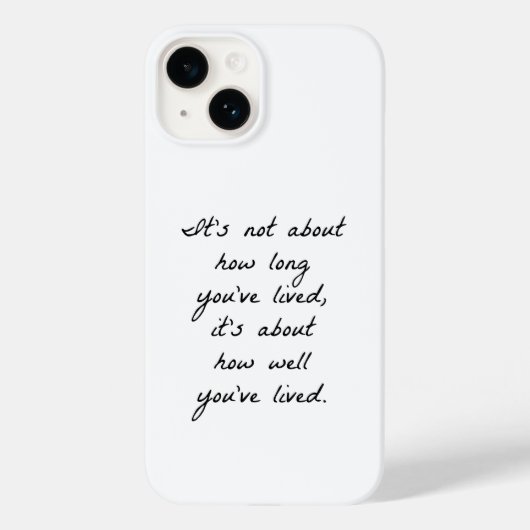 Wie gut du den iPhone-Fall gelebt hast Case-Mate iPhone Hülle (Rückseite)