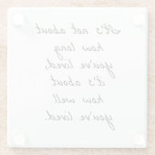 Wie gut du Glass-Untersetzer gelebt hast Glasuntersetzer (Rückseite)