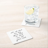 Wie gut du Papier-Untersetzer gelebt hast Rechteckiger Pappuntersetzer (Vor Ort)