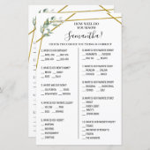 Wie gut kennen Sie Brautoptionen Duschspiel? (Vorne/Hinten)