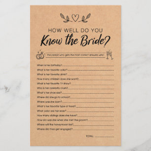 Wie gut kennen Sie das Brautparty des Bride Game?