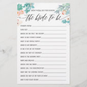 Wie gut kennen Sie das Bride Brautparty Game? (Vorderseite)