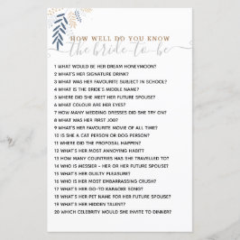 Wie gut kennen Sie das Bride Brautparty Game?