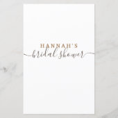 Wie gut kennen Sie das Bride Brautparty Game? (Rückseite)