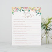 Wie gut kennen Sie das Bride Brautparty Game? (Stehend Vorderseite)