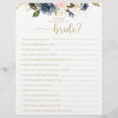 Wie gut kennen Sie das Bride Brautparty Game? (Vorderseite)