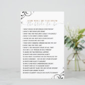 Wie gut kennen Sie das Bride Brautparty Game? (Stehend Vorderseite)