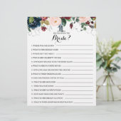 Wie gut kennen Sie das Bride Brautparty Game? (Stehend Vorderseite)