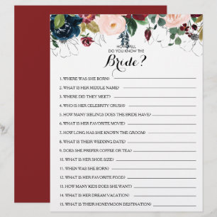 Wie gut kennen Sie das Bride Brautparty Game?
