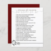 Wie gut kennen Sie das Bride Brautparty Game? (Vorne/Hinten)