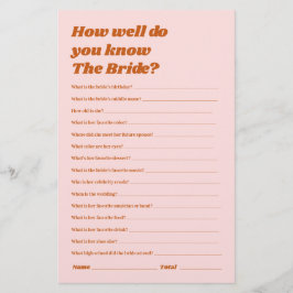 Wie gut kennen Sie das Bride Brautparty Game?