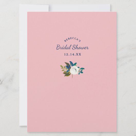 Wie gut kennen Sie das Bride Brautparty Game? Einladung (Rückseite)