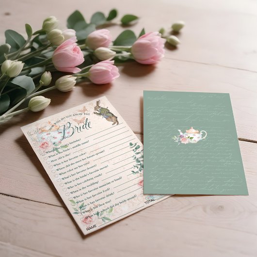 Wie gut kennen Sie das Bride Brautparty Game? Einladung