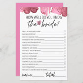 Wie gut kennen Sie das Bride Brautparty Pink? (Vorne/Hinten)