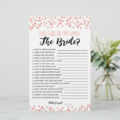 Wie gut kennen Sie das Bride-Brautparty-Spiel? (Stehend Vorderseite)