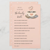 Wie gut kennen Sie das Bride Coffee Bridal Spiel? (Vorne/Hinten)