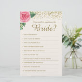 Wie gut kennen Sie das Bride Game? (Stehend Vorderseite)