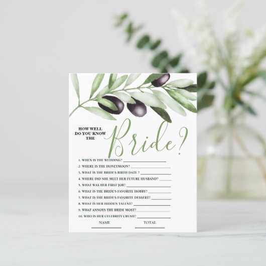 Wie gut kennen Sie das Bride Olive Branch Bridal G (Stehend Vorderseite)
