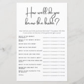 Wie gut kennen Sie das Bride Polterabend Game? (Vorderseite)