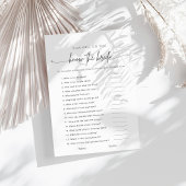 Wie gut kennen Sie das Bride-Spiel?