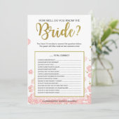 Wie gut kennen Sie das Bride-Spiel? | Rosa Gold (Stehend Vorderseite)