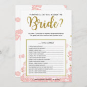 Wie gut kennen Sie das Bride-Spiel? | Rosa Gold (Vorne/Hinten)